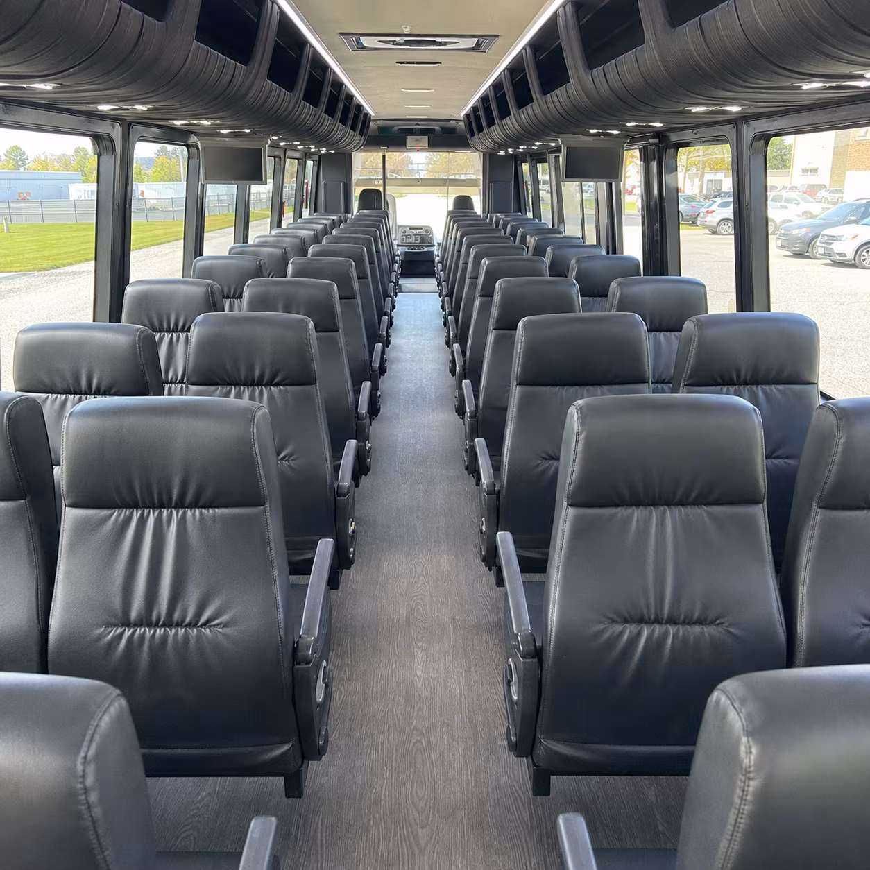 Queens Airport Shuttle & Transportation party bus exterior