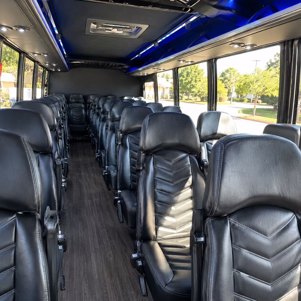 Queens Airport Shuttle & Transportation party bus exterior