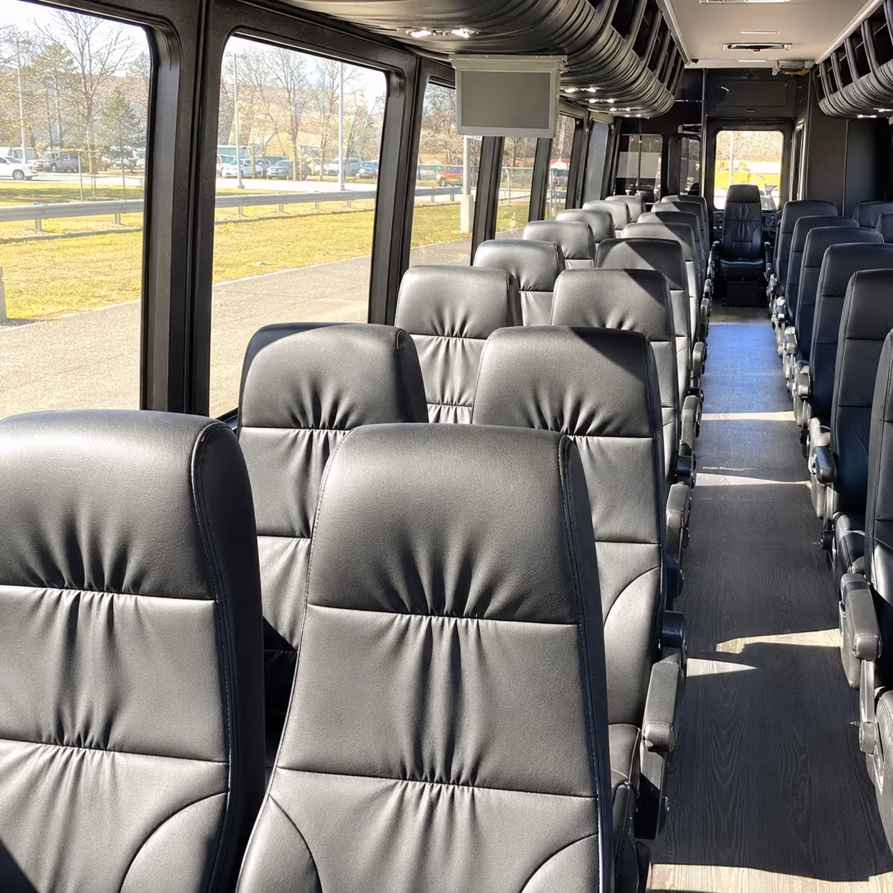 Queens Airport Shuttle & Transportation party bus exterior