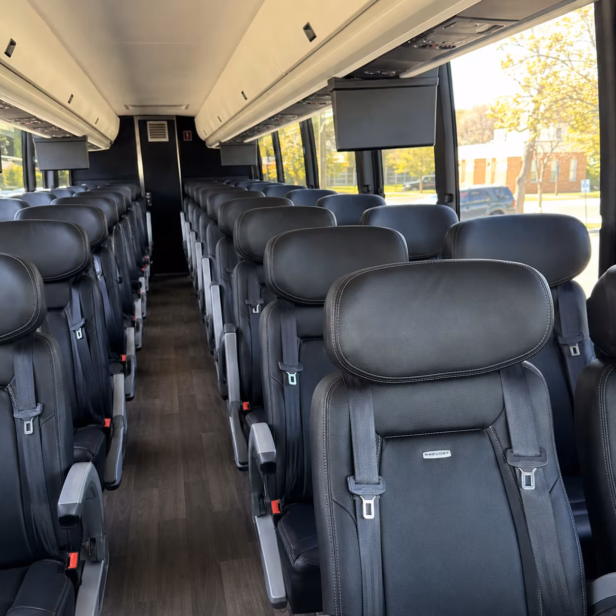 Queens Airport Shuttle & Transportation party bus exterior