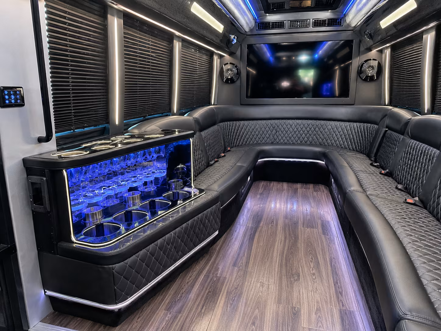 Queens Bachelor & Bachelorette Transportation party bus exterior