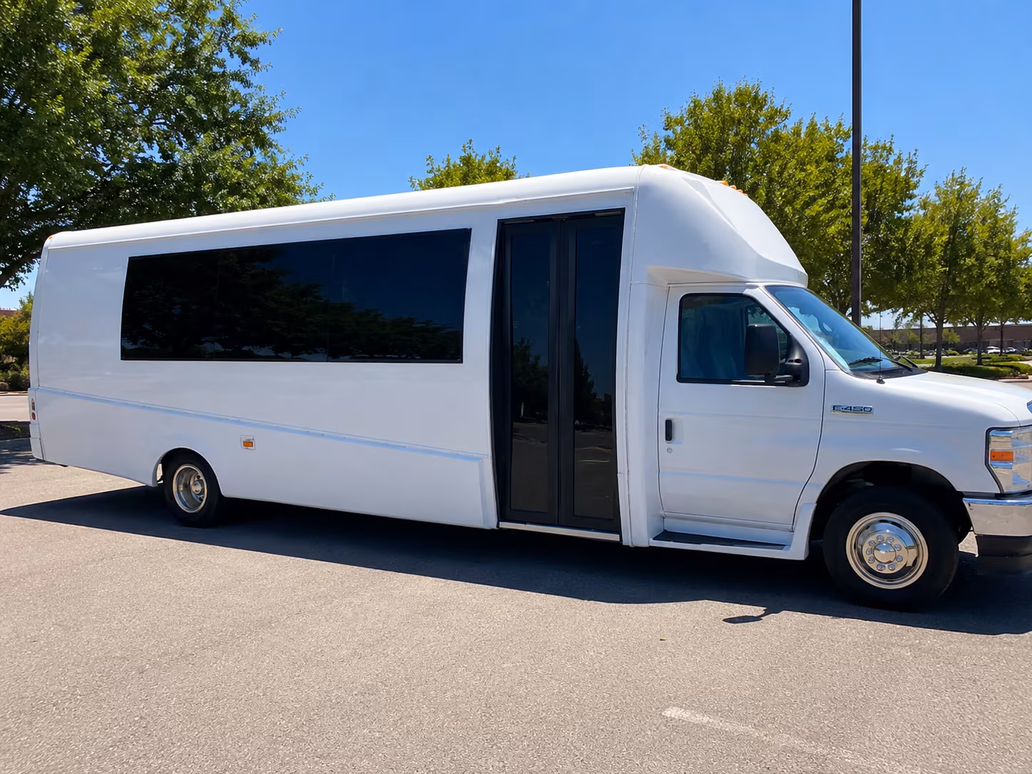 Queens Birthday, Sweet 16, & Quinceañera Transportation party bus exterior