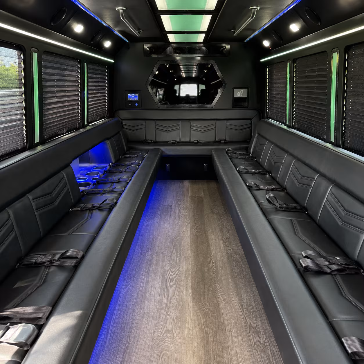 Queens Birthday, Sweet 16, & Quinceañera Transportation onboard seating
