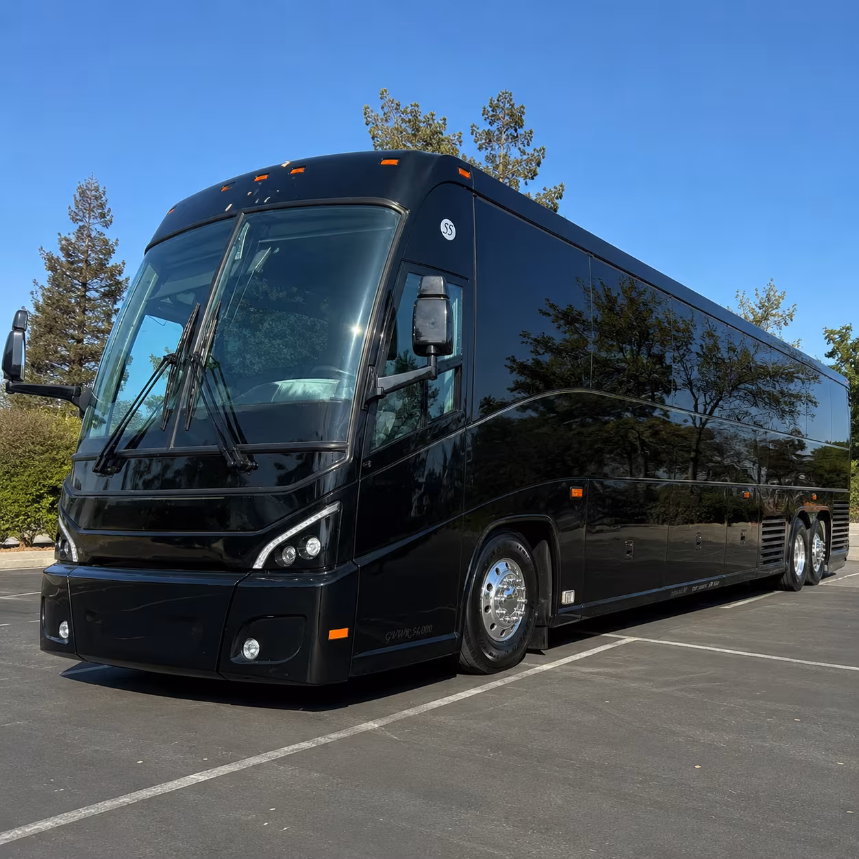 Queens Corporate Transportation party bus exterior