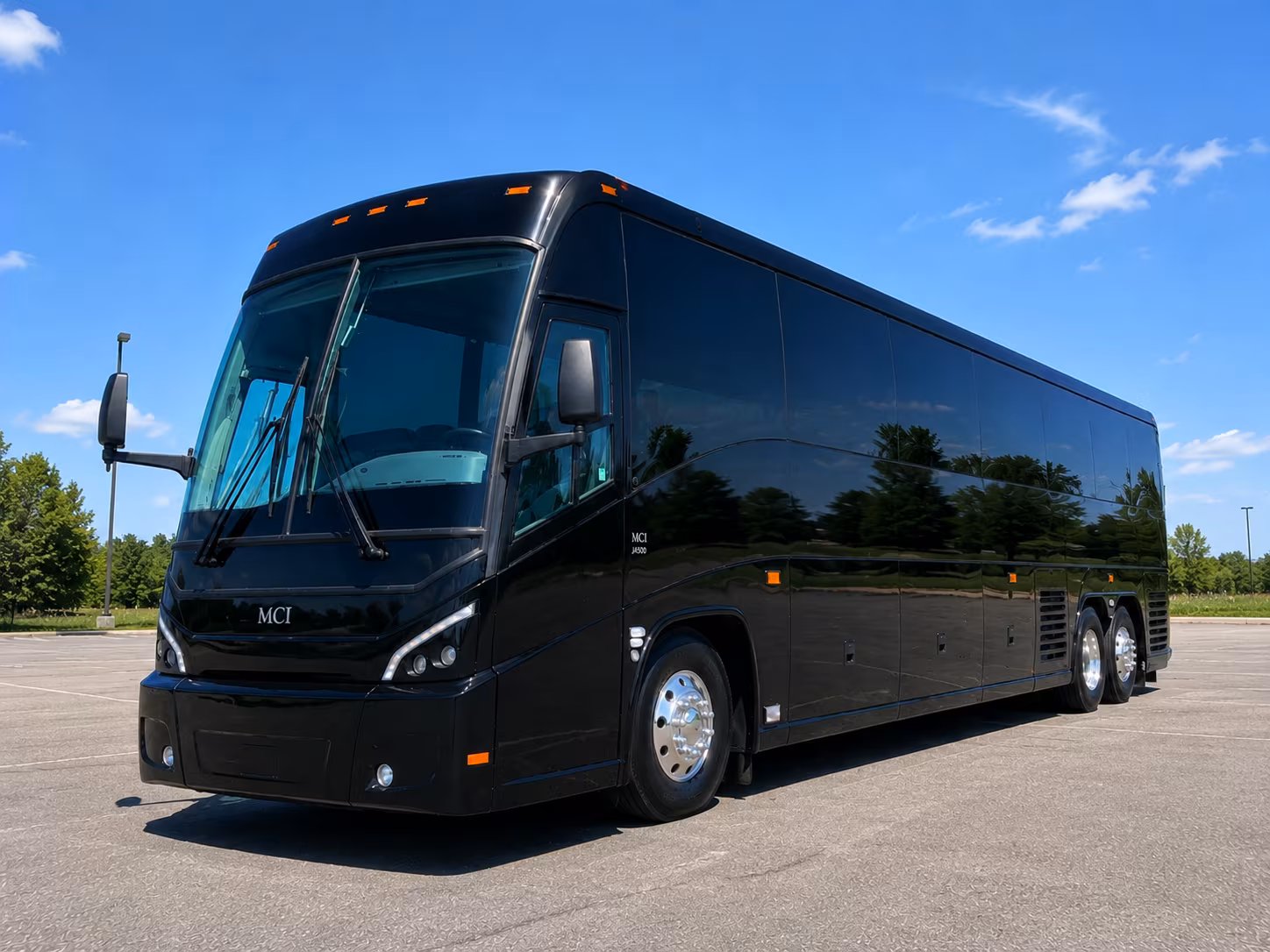 Queens Corporate Transportation party bus exterior
