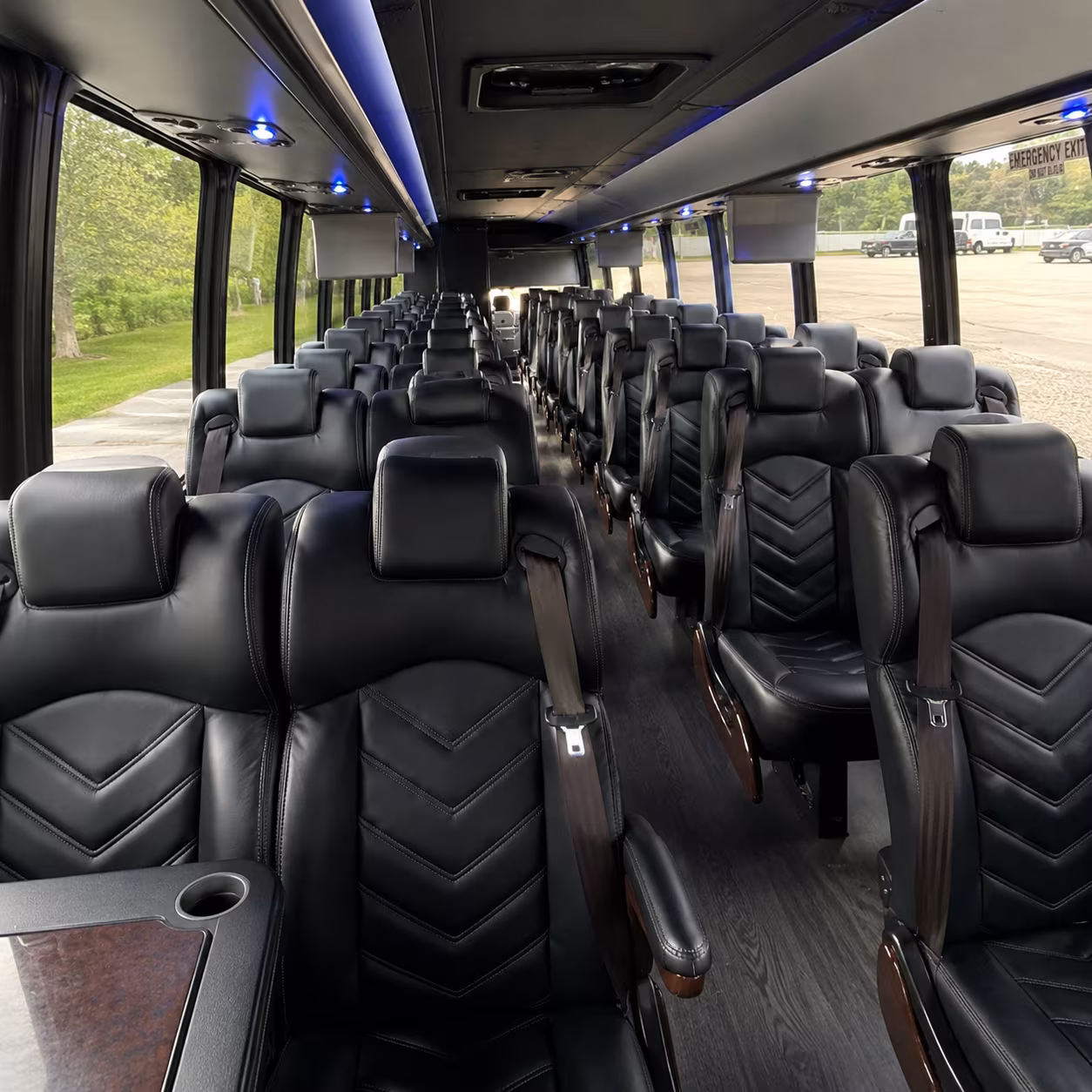 Queens Corporate Transportation party bus exterior