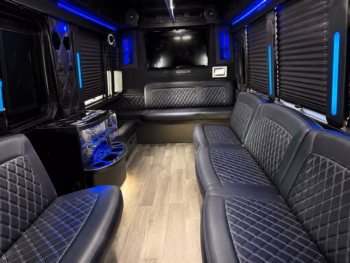 Queens Private Event Transportation party bus exterior
