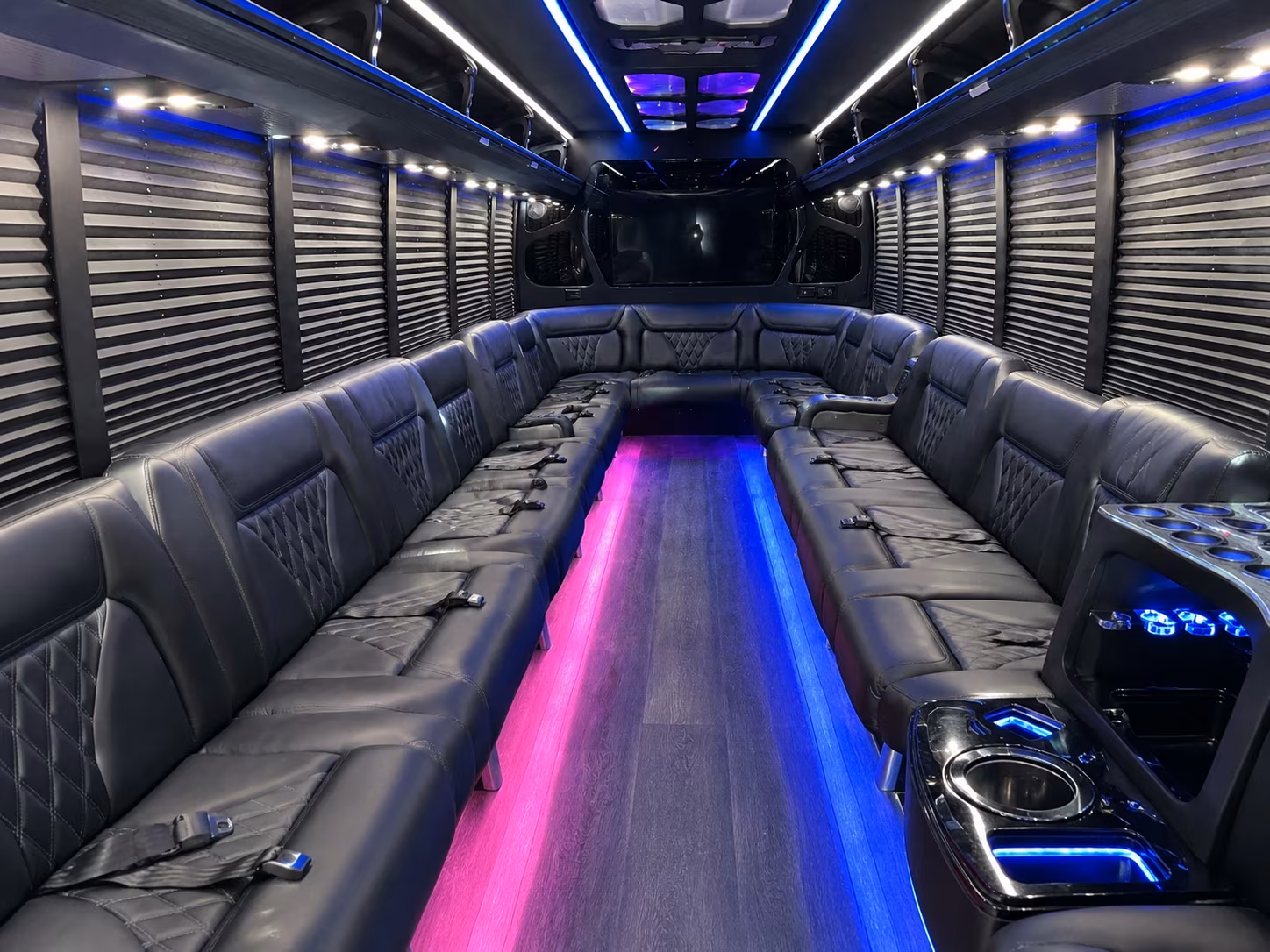 Queens Prom & Homecoming Transportation party bus exterior