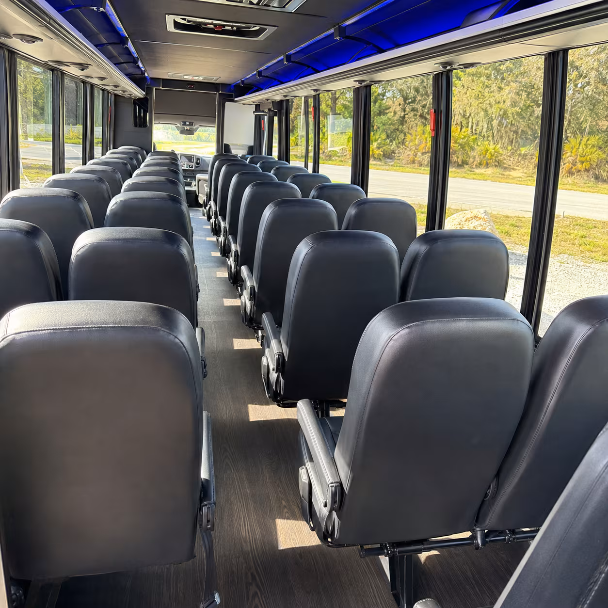 Queens School Event Transportation party bus exterior