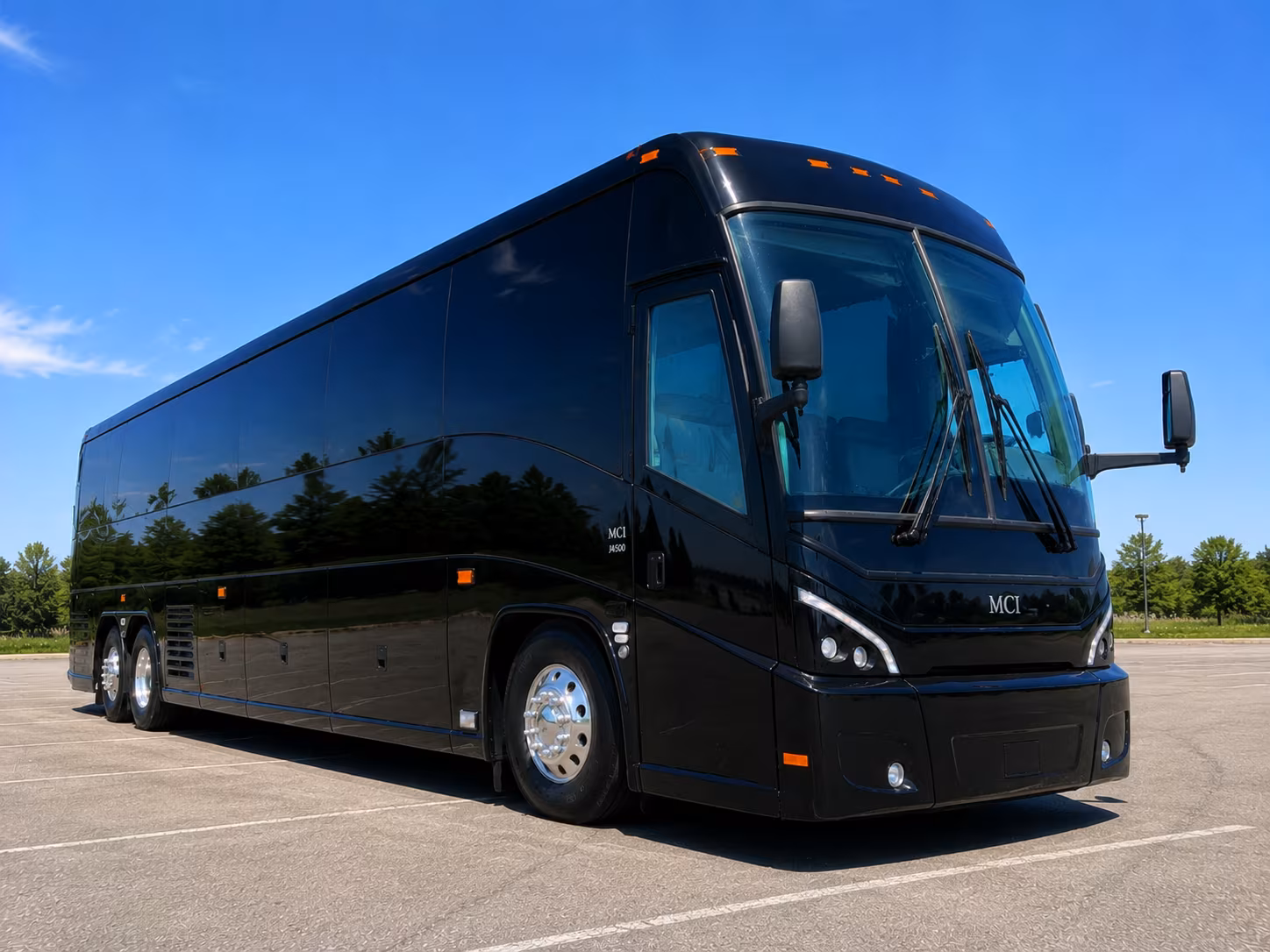 Queens School Event Transportation party bus exterior