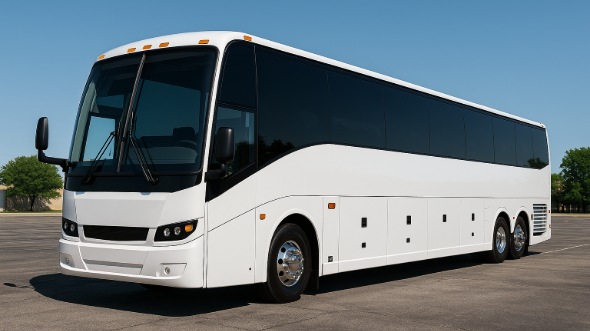 Exterior of Charter Bus Company Queens's 40 Passenger Charter Bus in Queens